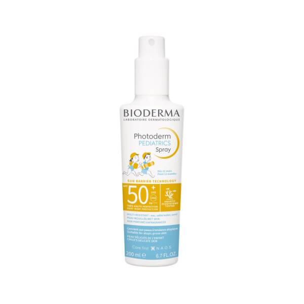 Bioderma Children's Sunscreen Spray SPF50+ Water-Resistant, Fragrance-Free, Non-Greasy - 6.76 fl oz