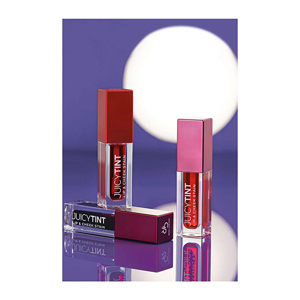 Golden Rose Lip and Cheek Stain - Long-Lasting, Natural Makeup Look with Juicy Tint Formula