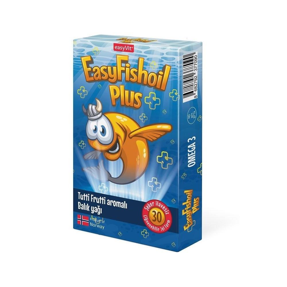EasyFishoil Plus: Chewable Omega-3 Fish Oil for Kids - Tutti Frutti Flavor, EPA & DHA - Easy to Take Fish Oil