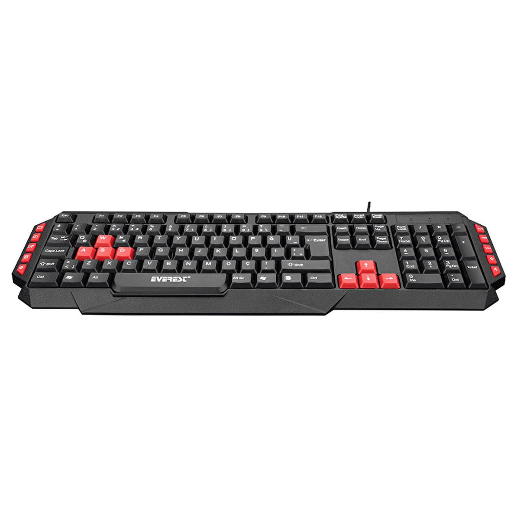Everest Gaming Keyboard KB-G7 ARMOR - USB Q Layout, 50M Click Life, Compatible with Windows, IOS, Linux