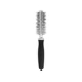 Olivia Garden Essential Blowout Soft Double Bristles Silver Hair Brush - Gentle Detangling & Styling for Curly Hair