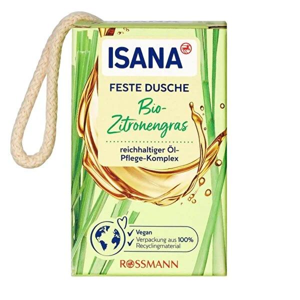 Isana Solid Shower Gel with Avocado Oil - Vegan, Dermatologically Tested, 100g