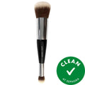 Blend & Buff Brush: Dual-Ended Makeup Brush for Cream, Liquid & Powder - Cruelty-Free, Travel-Friendly Complexion Perfection