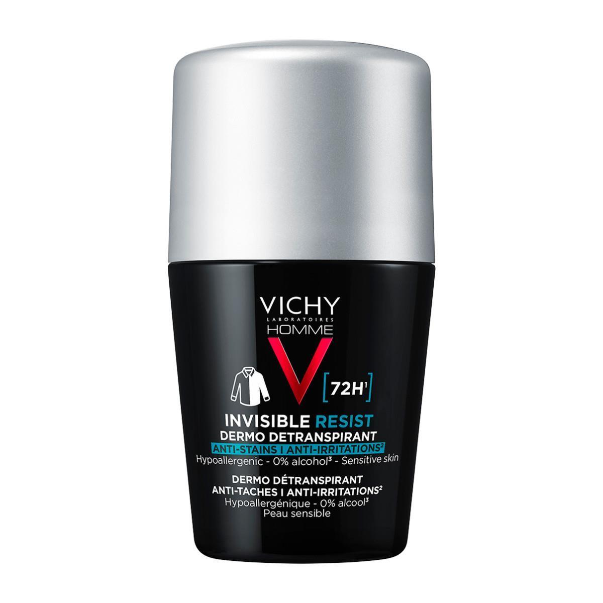 Vichy Homme 72H Long Lasting Deodorant Roll-On for Men - 50ml