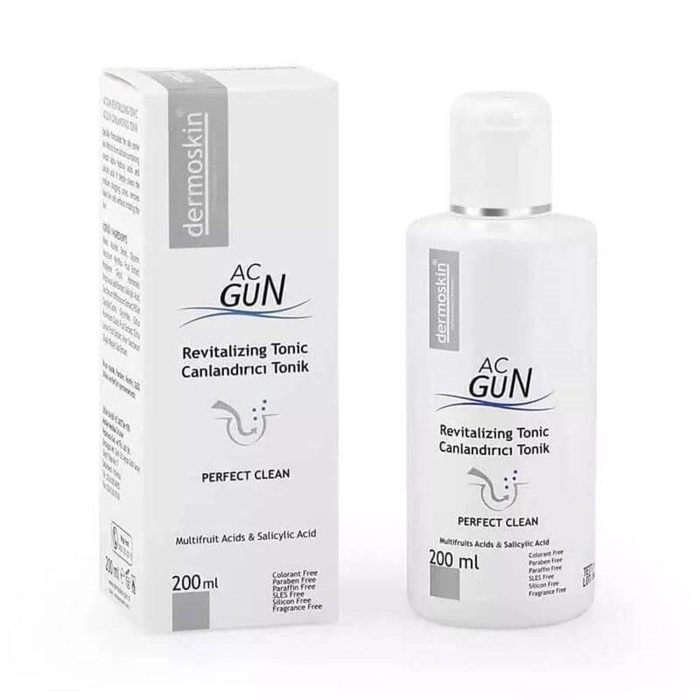 Dermoskin Acnegun Revitalizing Toner for Acne-Prone Skin - Deep Cleansing, Salicylic Acid, 6.76 fl oz
