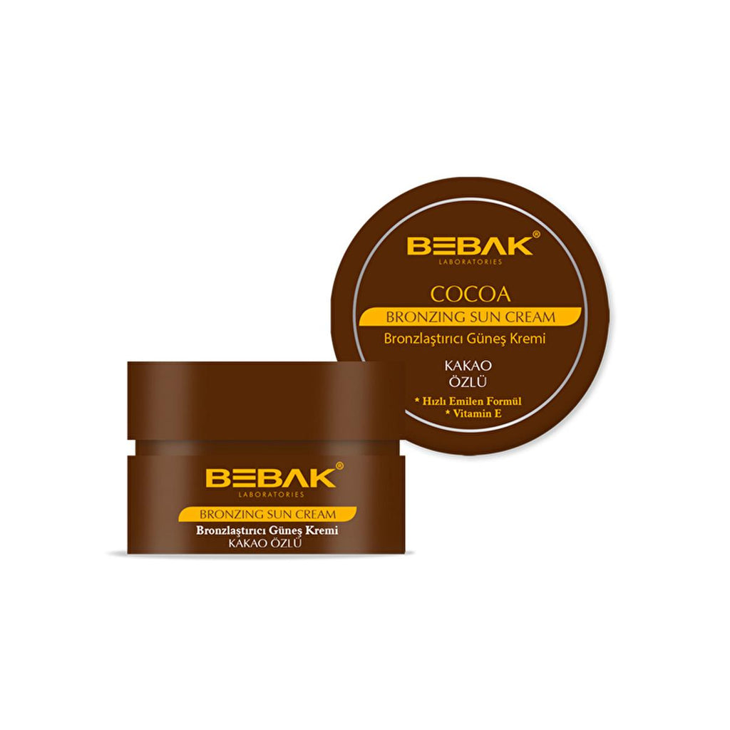 Bebak Cocoa Tanning Cream: Achieve a Beautiful Bronzed Tan, Moisturizes Dry Skin & Extends Tan Duration - Sun Tanning Lotion, 100 ml