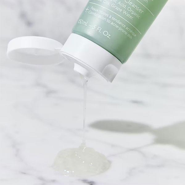 Caudalie Purifying Gel Cleanser - Vegan, Natural Face Cleanser for Acne-Prone Skin, Dermatologically Tested, 5.07 fl oz