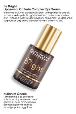 Dermoskin Be Bright Liposomal Caffein Complex Eye Serum - Anti-Aging Under Eye Treatment for Dark Circles & Puffiness
