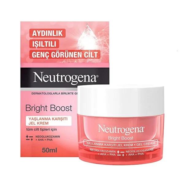 Neutrogena Bright Boost Anti-Aging Face Cream - Hydrating Gel Cream for Youthful Skin, 1.69 fl oz