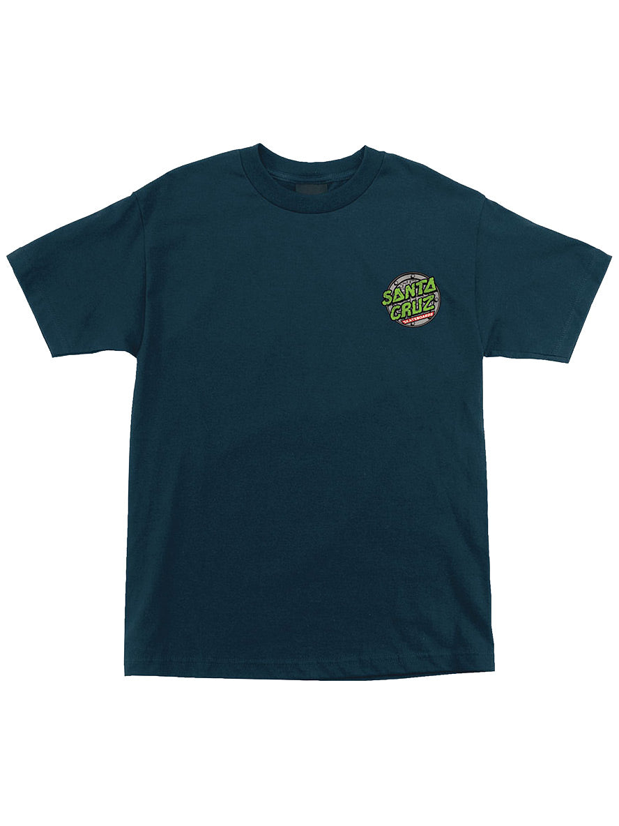Santa Cruz TMNT Sewer Dot Short Sleeve Men's T-Shirt - Harbor Blue