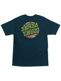 Santa Cruz TMNT Sewer Dot Short Sleeve Men's T-Shirt - Harbor Blue by Skates USA