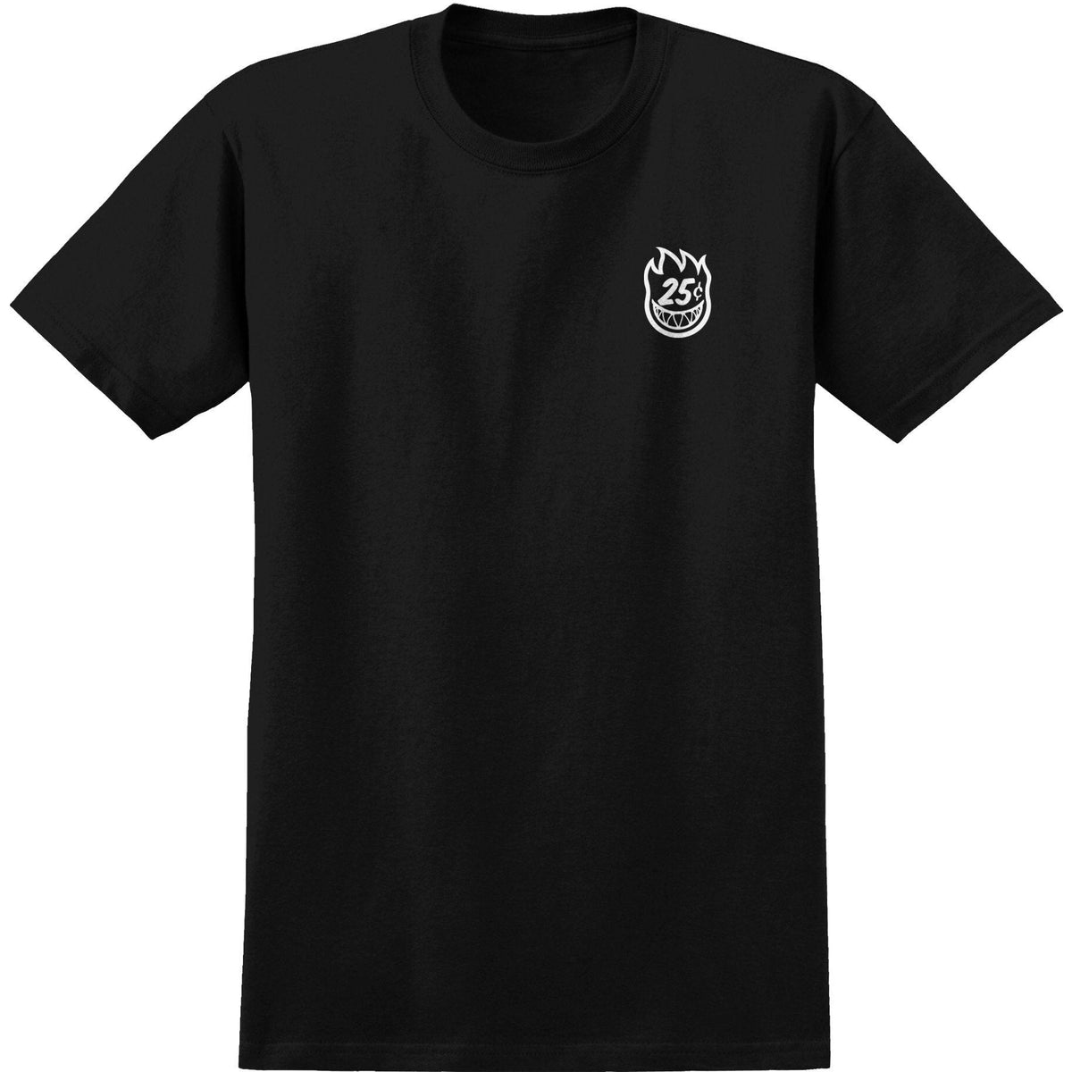 Spitfire X QS Quarter Classic Tee - Black/White by Skates USA