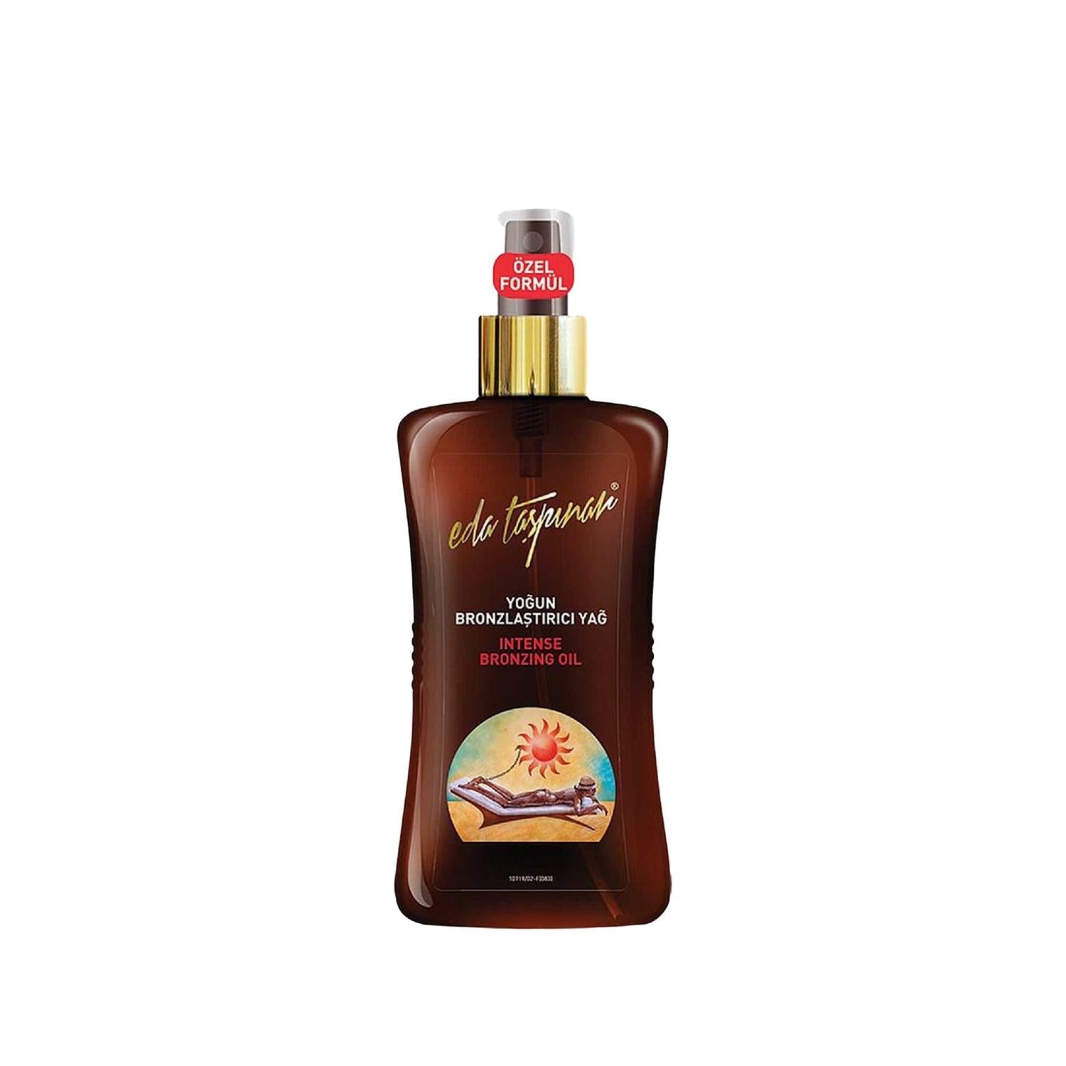 Eda Taşpınar Intensive Tanning Oil for Dry Skin - 200ml, Moisturizing Bronzing Oil for Sun-Kissed Glow