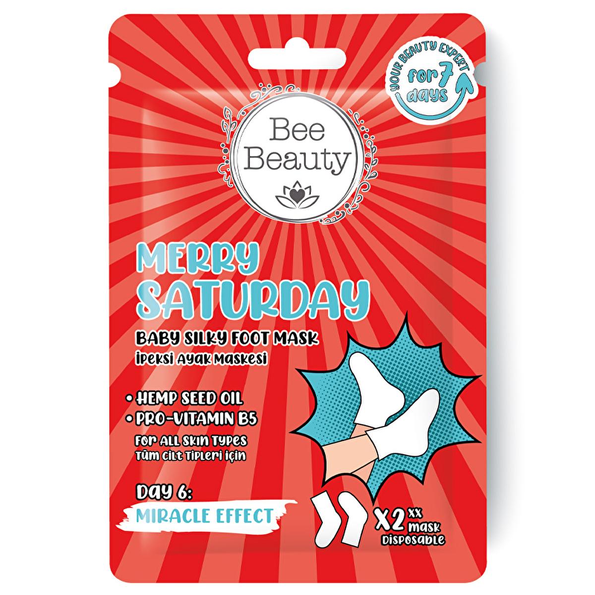 Bee Beauty 7-Day Skincare Mask Set for Face, Hands, and Feet - Comprehensive Facial and Body Care Routine