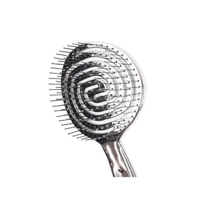 Nascita Pro 3D Flexi Kontrol Hair Brush - Silver Detangling Brush for Easy Hair Management