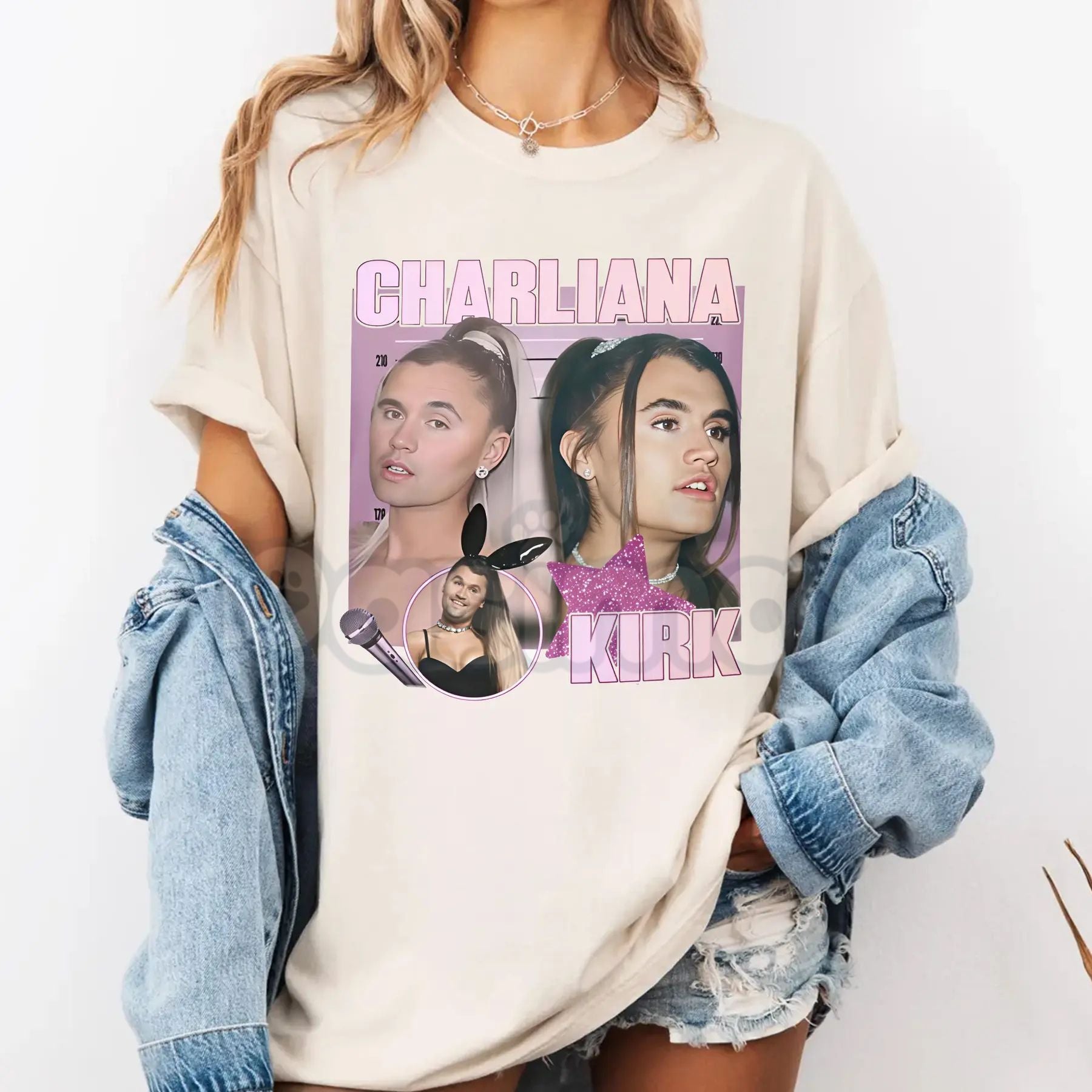 Pasimax Charliana Kirk Meme T-Shirt - "We're Charlie" Funny Graphic Tee, Charliana & Kirk Viral Podcast Apparel, Trendy Pop C