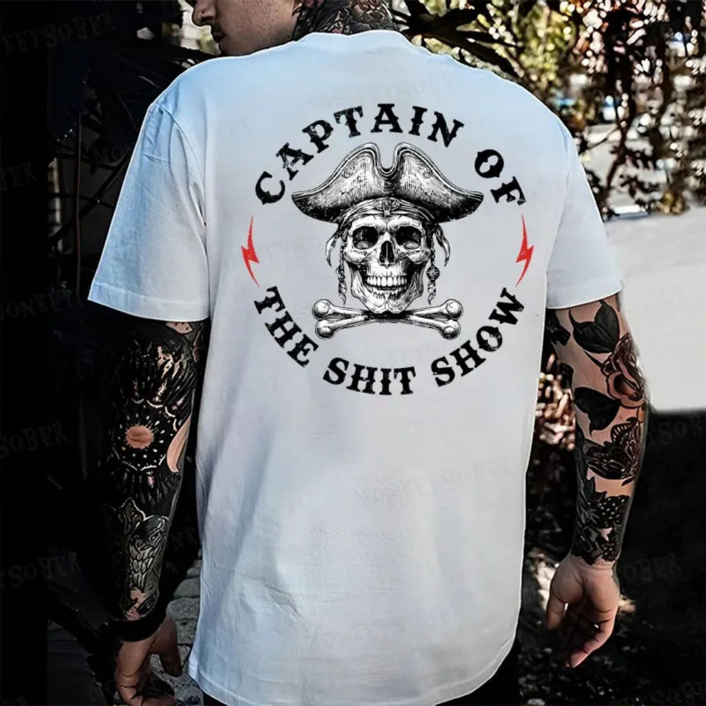 Pasimax "Captain Of The Shit Show" T-Shirt — side view