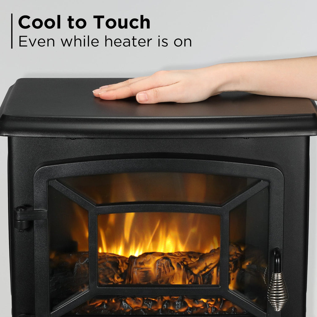 (Open Box) Suburbs TS20 Electric Fireplace Stove – TURBRO, view 4