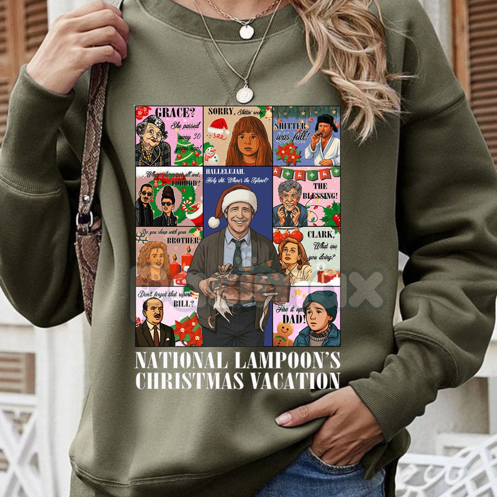 Pasimax The Griswold Family Christmas Sweater – National Lampoon's Christmas Vacation Quote Sweatshirt — side view