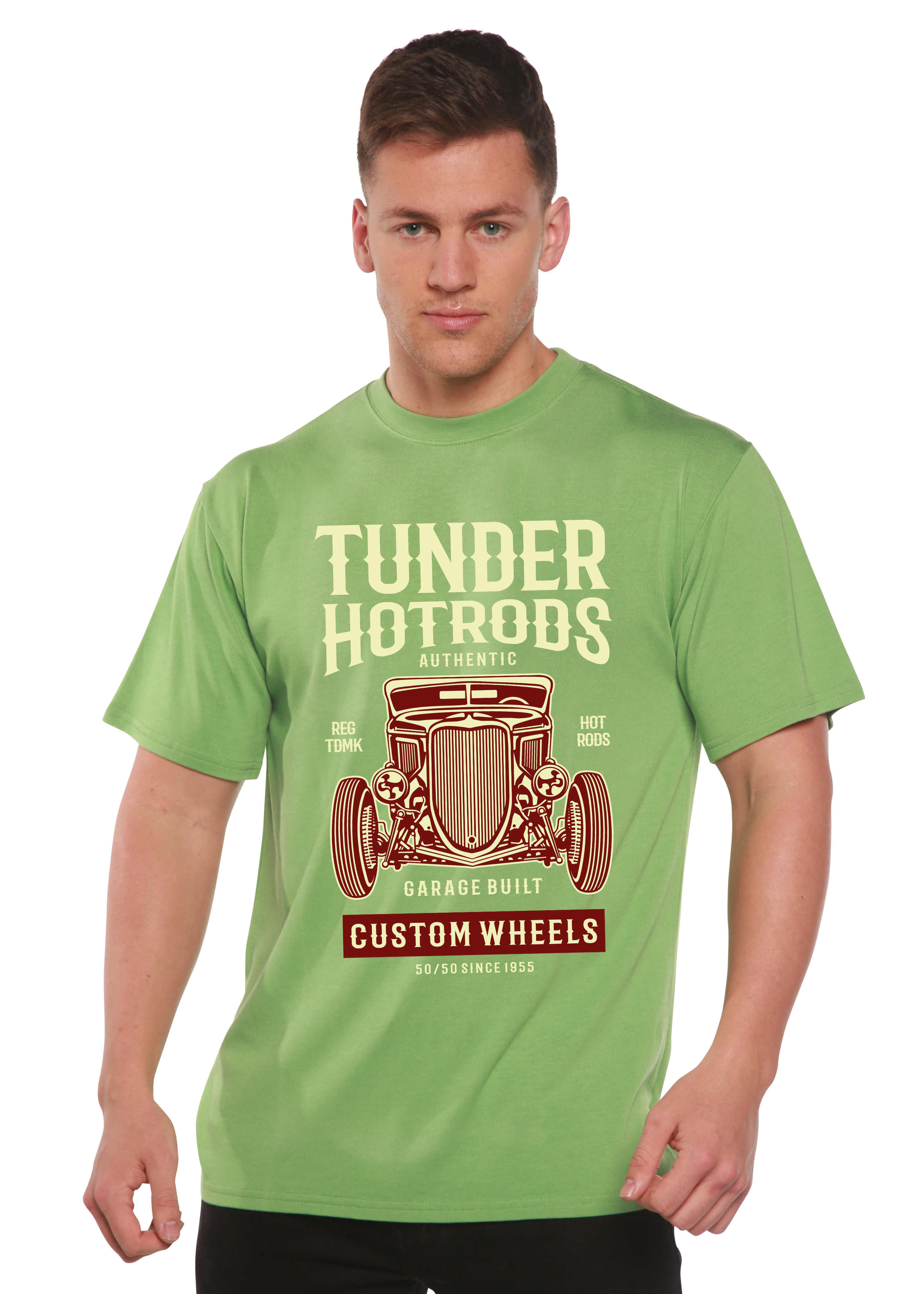 Spun Bamboo Thunder Hot Spun Bamboo® Men's Bamboo Viscose/Organic Cotton Short Sleeve Graphic T-Shirt — in-use photo