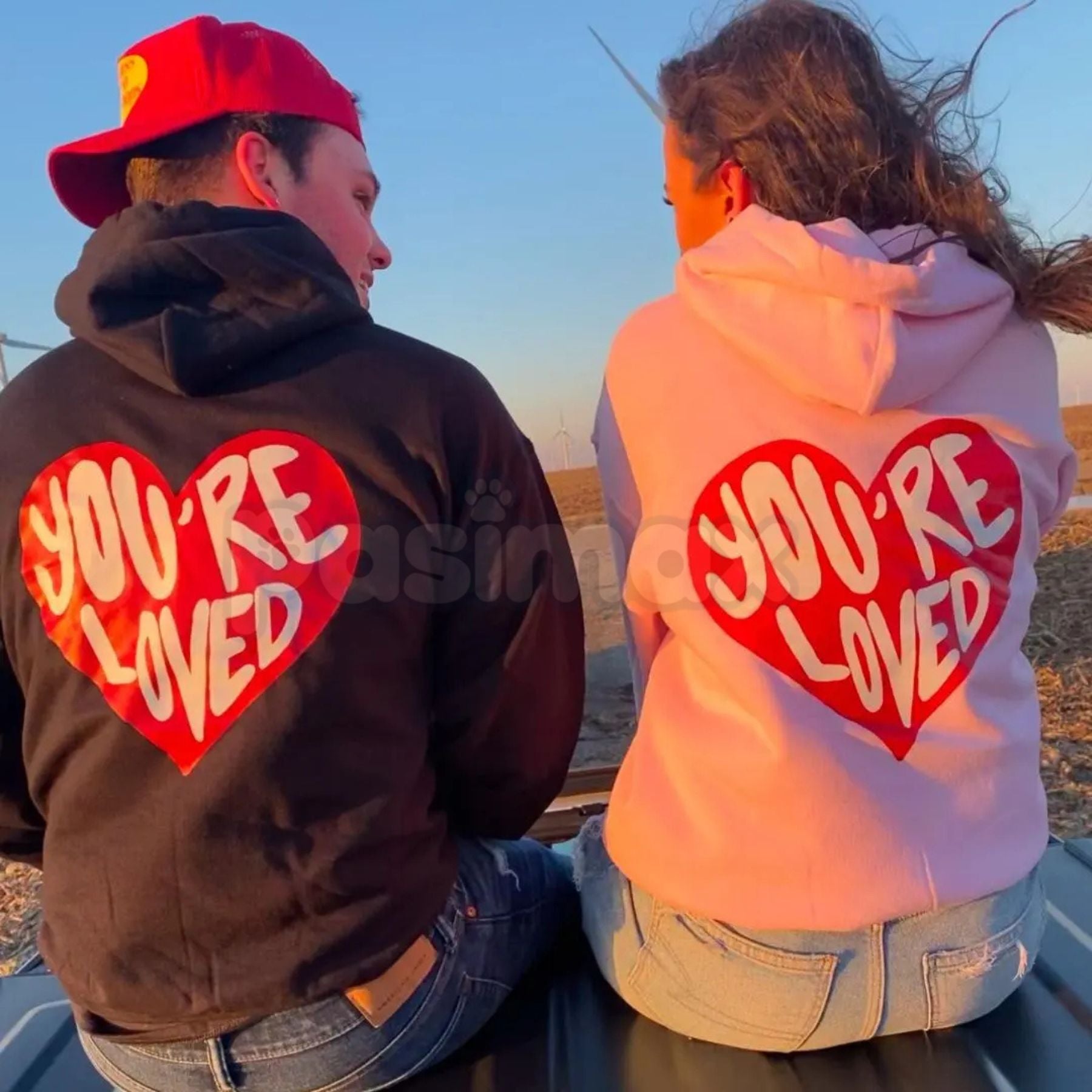 Pasimax S.A.D. Stay Another Day Valentine’s Day Exclusive Hoodie – Mental Health Awareness Pullover, Self-Love Aesthetic Stre