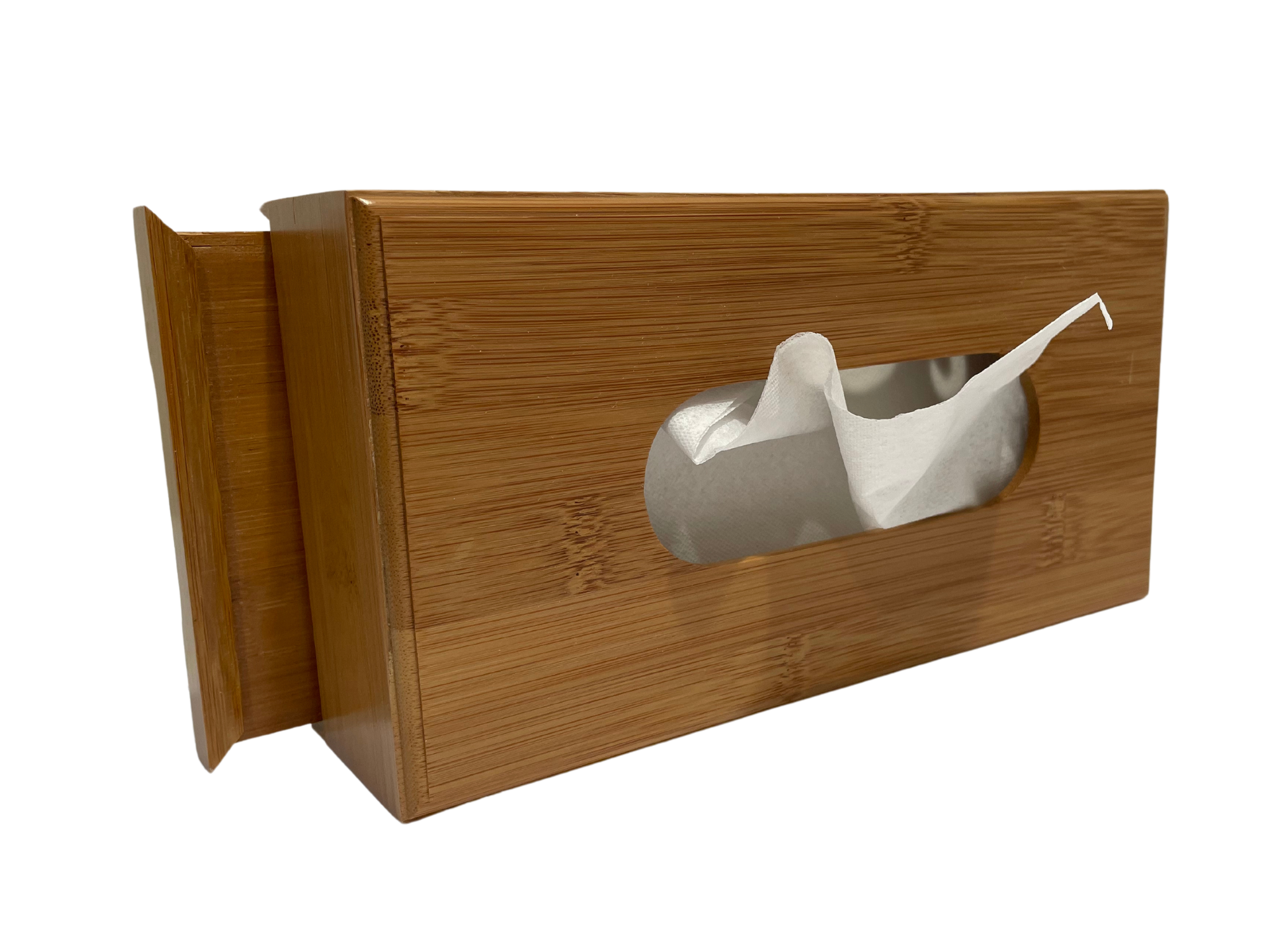 Spun Bamboo Bamboo Tissue Box — lifestyle context
