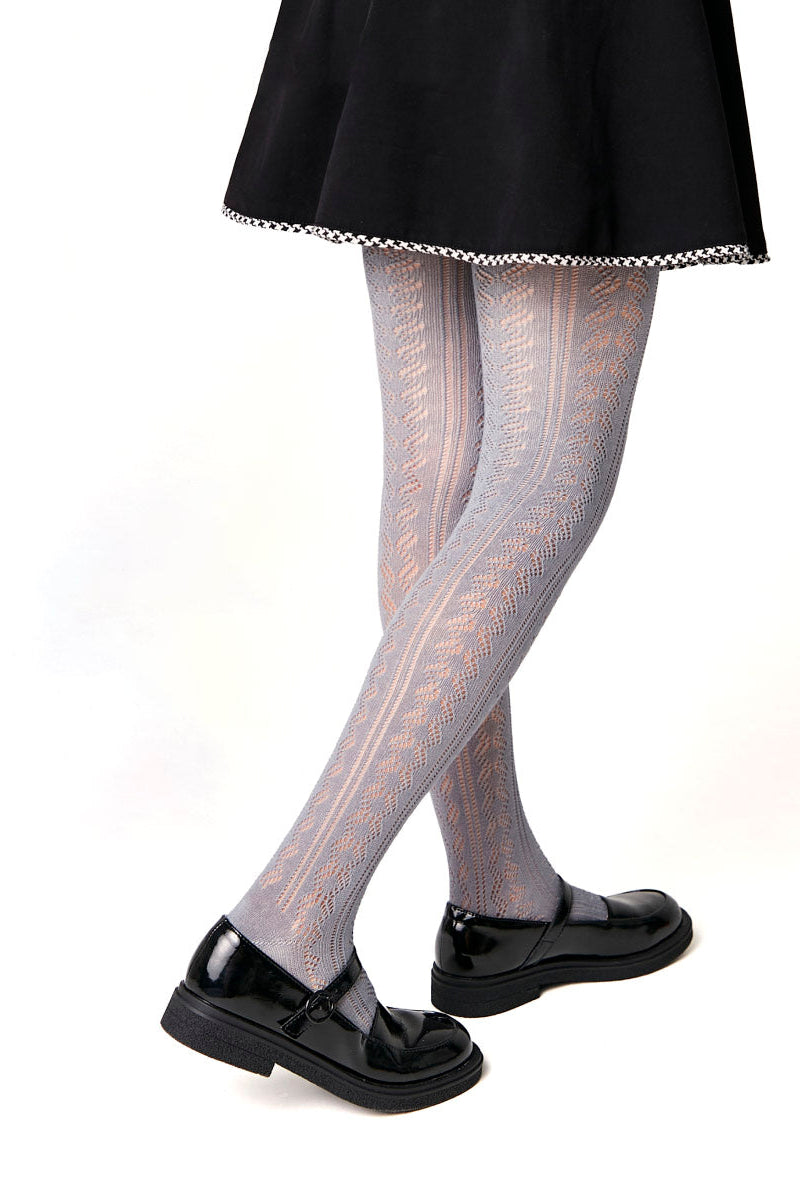 TheRanok.com Conte-Kids Cotton Tights Miss 617 - Lace Pattern — color detail
