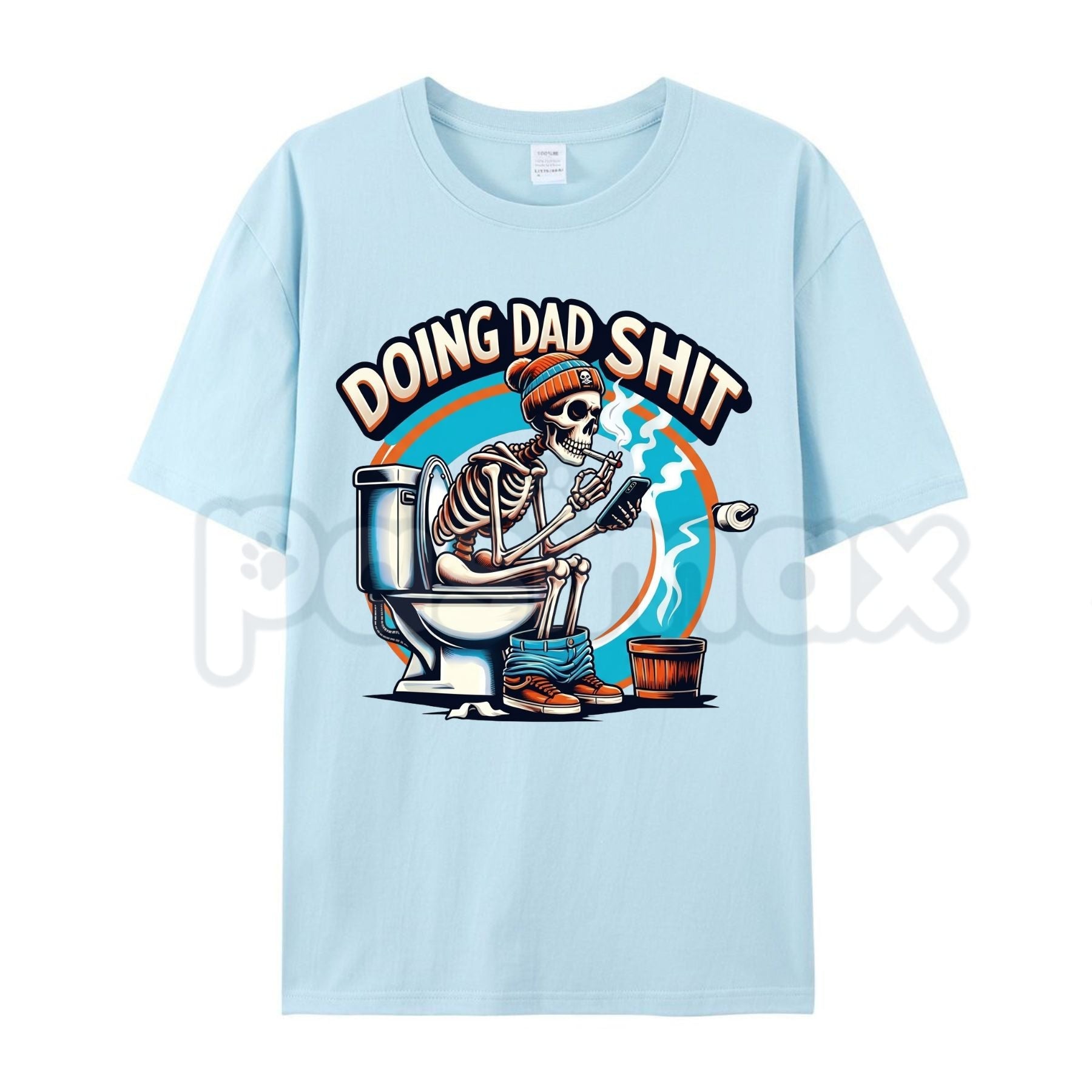 "Doing Dad Shit" Skull Graphic T-Shirt – Funny Father's Day Dad Life Humor Tee