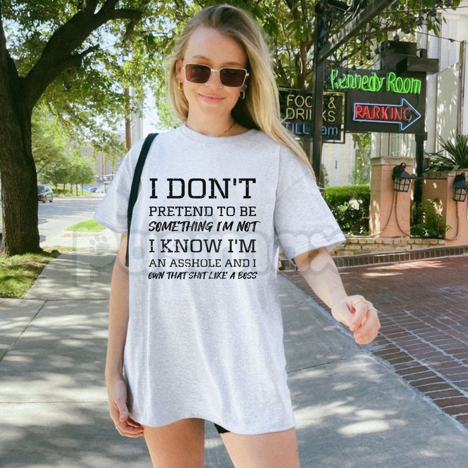 Pasimax "I Know I'm An Asshole" Printed T-Shirt - Sarcastic Boss Energy Graphic Tee, Unapologetic Attitude Shirt, Funny Bruta