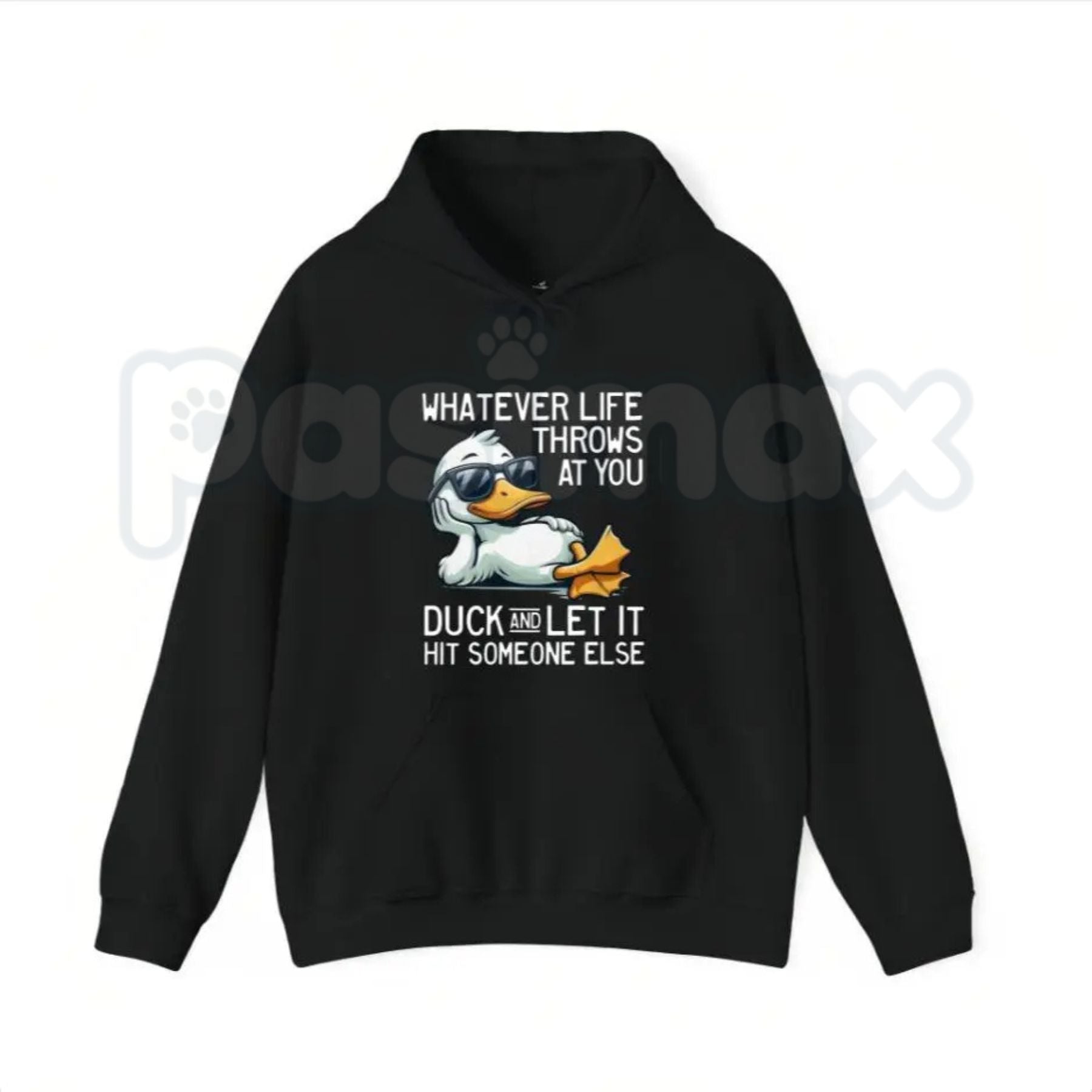 Whatever Life Throws At You Duck Shirt – Funny Sarcastic Quote Hoodie & Dark Humor Gift Sweatshirt