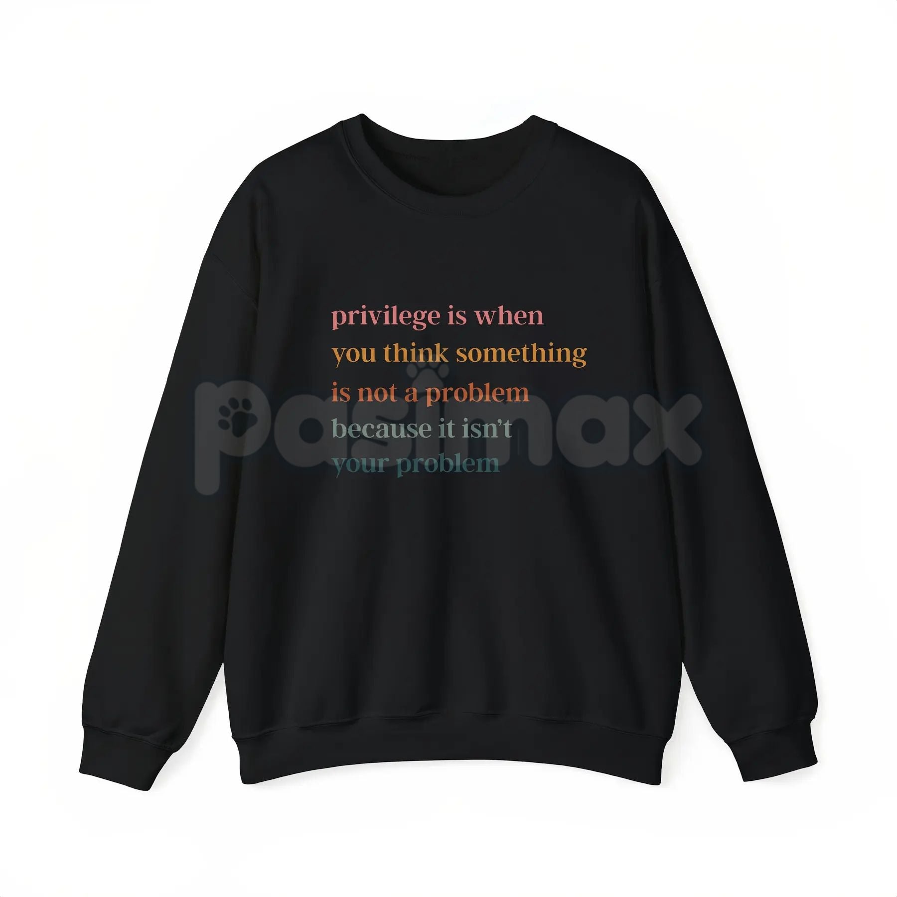 Pasimax Privilege Is When You Think Something Isn't A Problem – Social Justice Hoodie, Sweatshirt & Graphic T-Shirt — lifesty