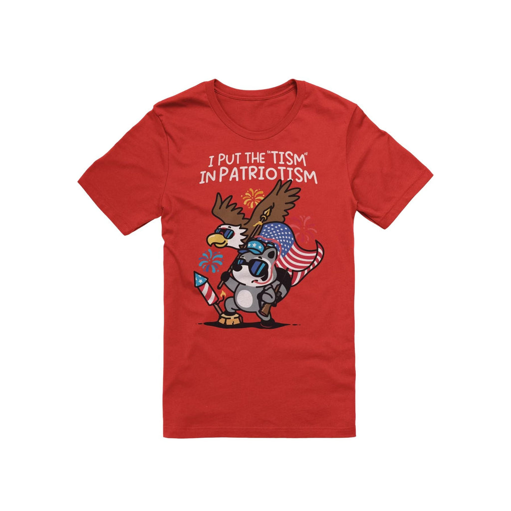 Pasimax 'Tism in Patriotism' T-shirt — side view