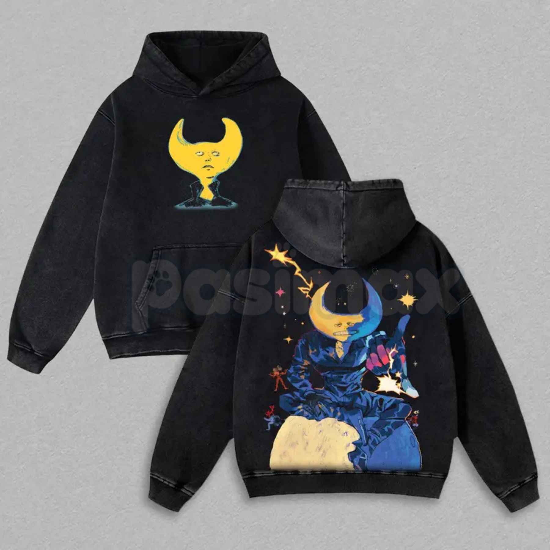 Pasimax Hylics Game Oversize Acid Wash T-Shirt – Surreal Indie RPG Graphic Tee, Heavy Cotton — lifestyle context