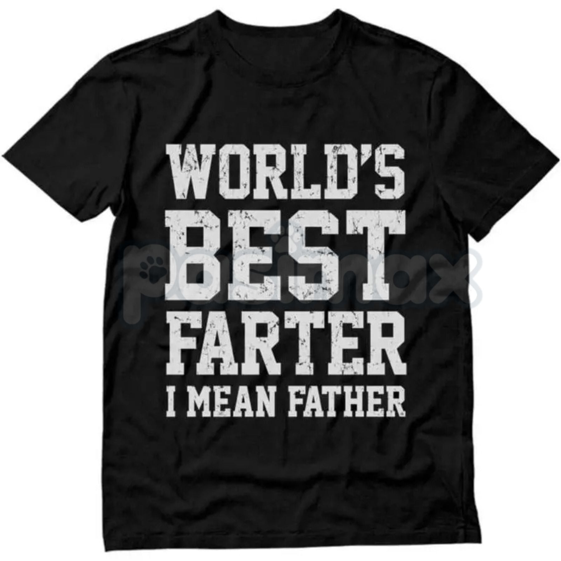Pasimax "World Best Farter I Mean Father" Shirt - Funny Gifts for Dad Tee, Crude Father's Day Humor, Fart Joke Men's T-Shirt 