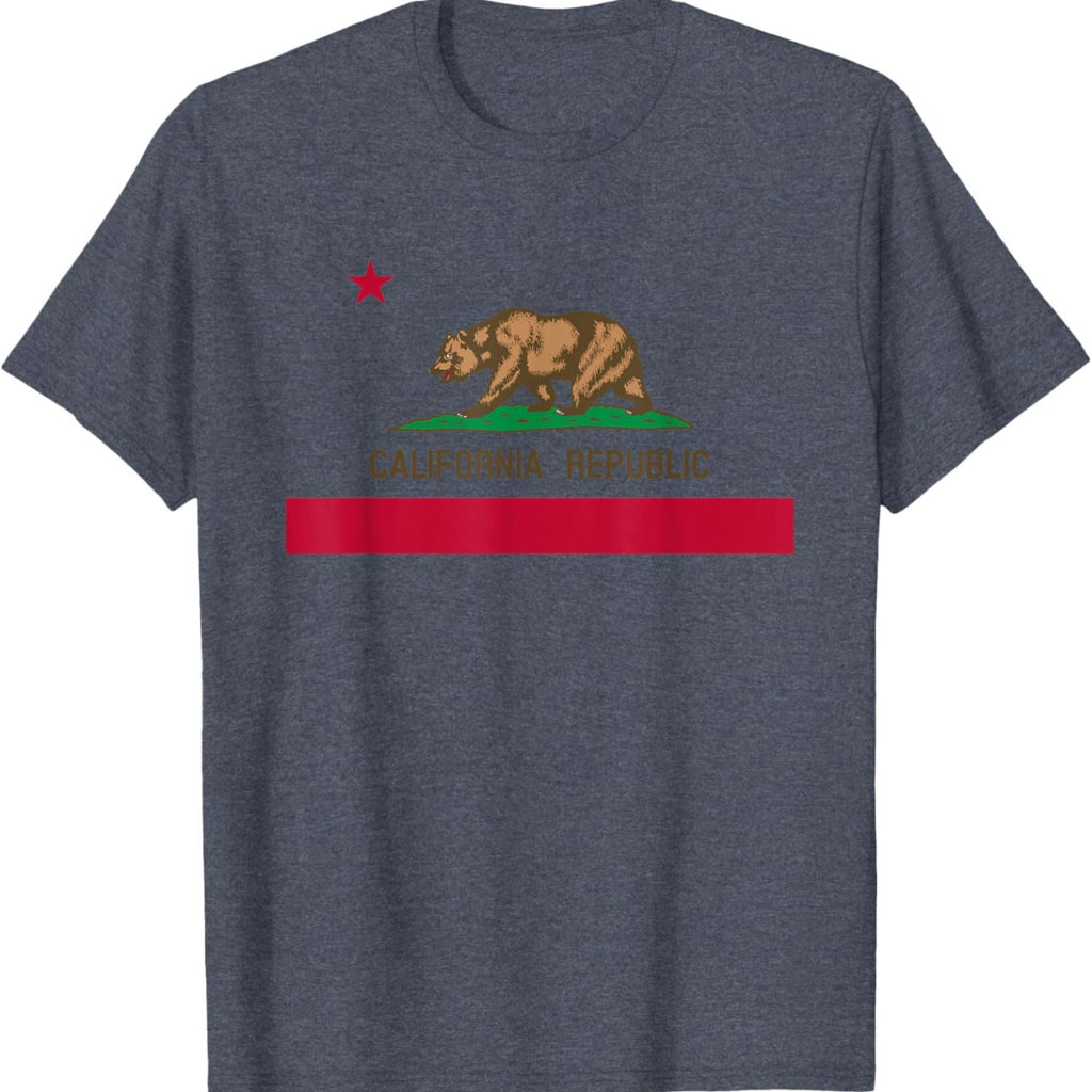 Pasimax California Republic Flag T-Shirt — side view