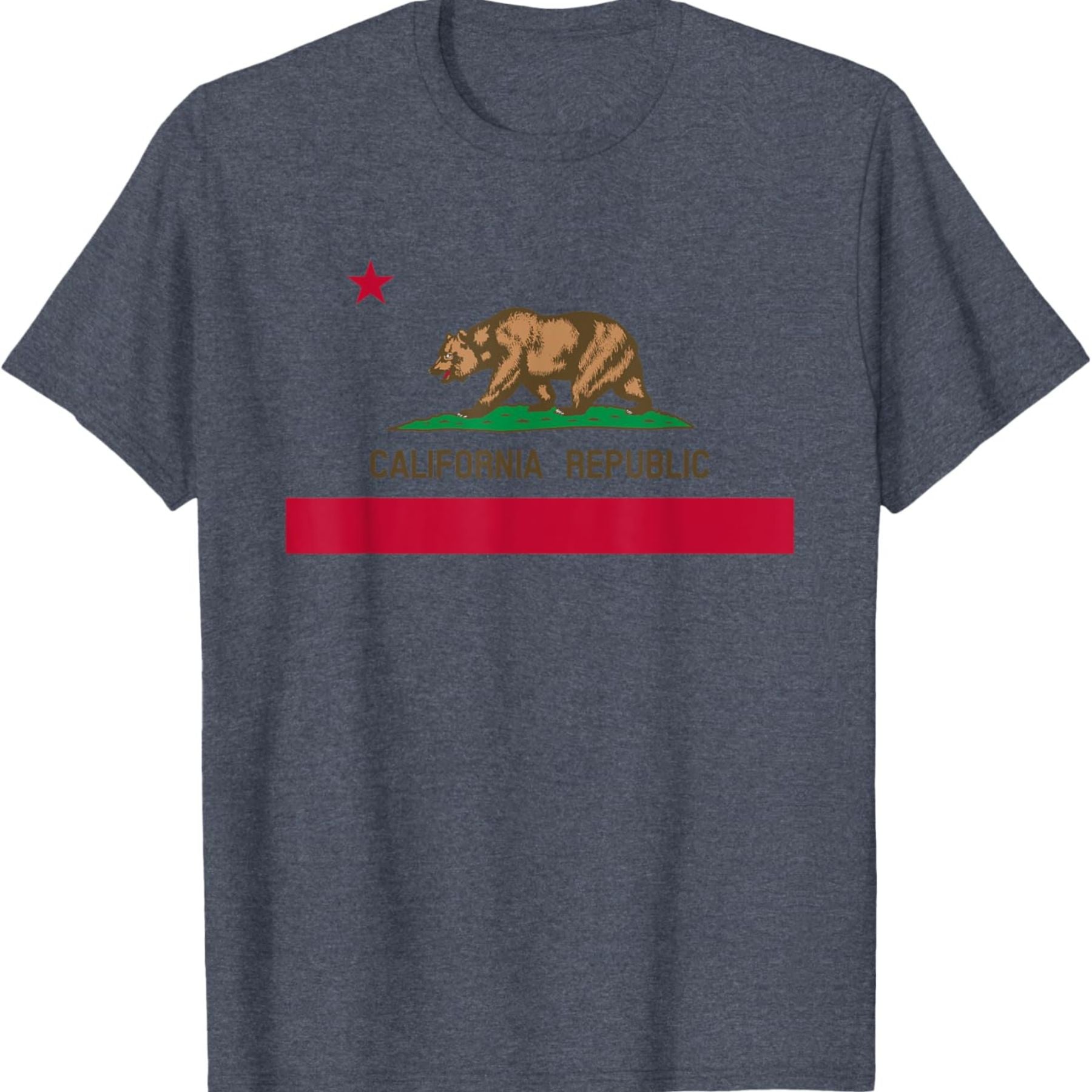 Pasimax California Republic Flag T-Shirt — side view