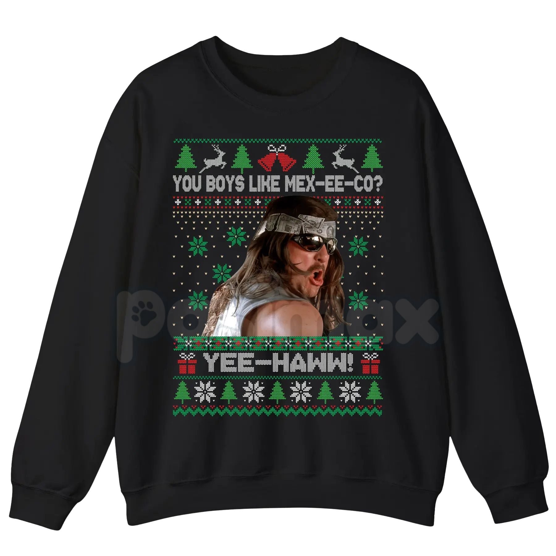 Pasimax You Boys Like Mexico? Super Troopers Ugly Sweatshirt | Steve Lemme Movie Quote Christmas Crewneck | Funny Cult Comedy