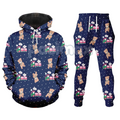 Pasimax Derpy Tiger K-pop Demon Hunter Hoodie & Joggers Set — detail close-up