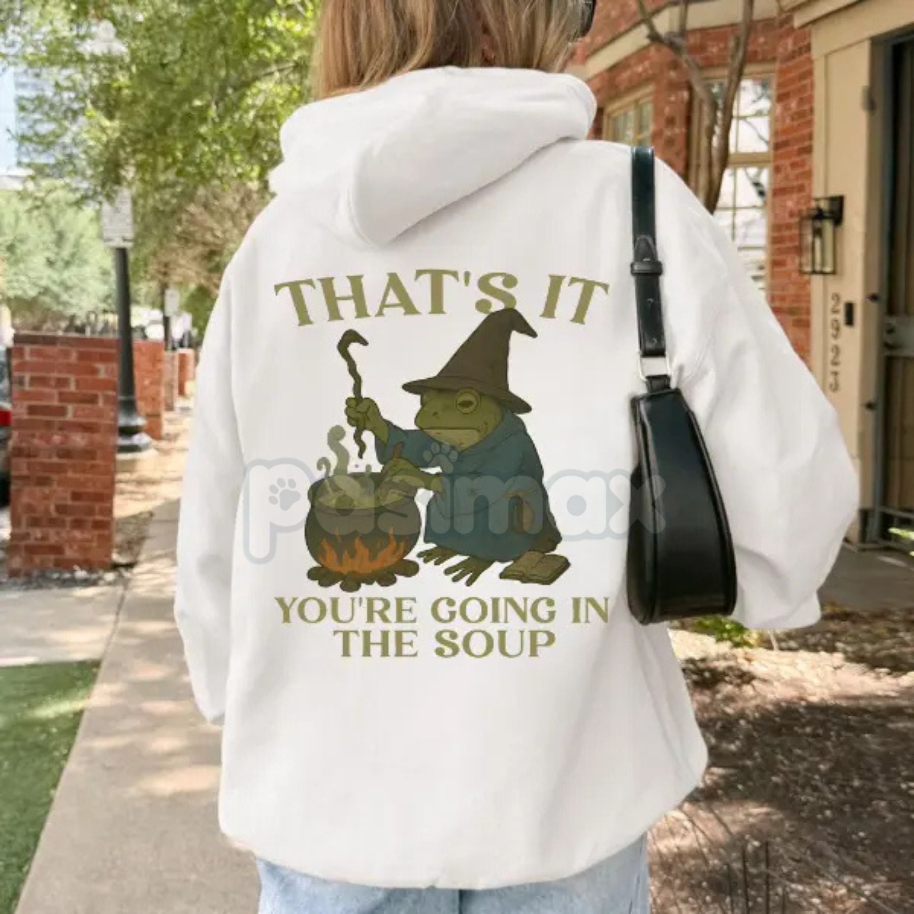 Pasimax "That's It. You're Going in the Soup" Hoodie – Funny Slogan Pullover, Foodie Humor & Sarcastic Statement Apparel, Uni
