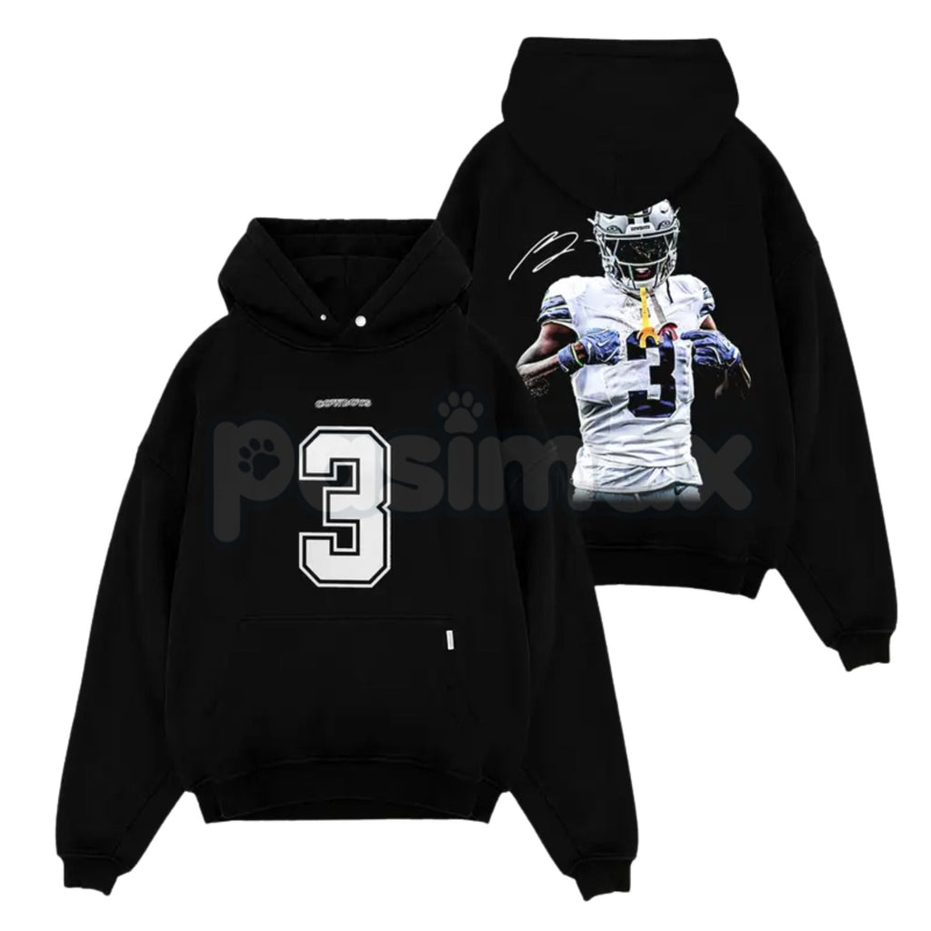 Pasimax George Pickens 3 Celly For Cowboys Game Day Fits – Cotton Hoodie, Sweatshirt & T-Shirt — lifestyle context