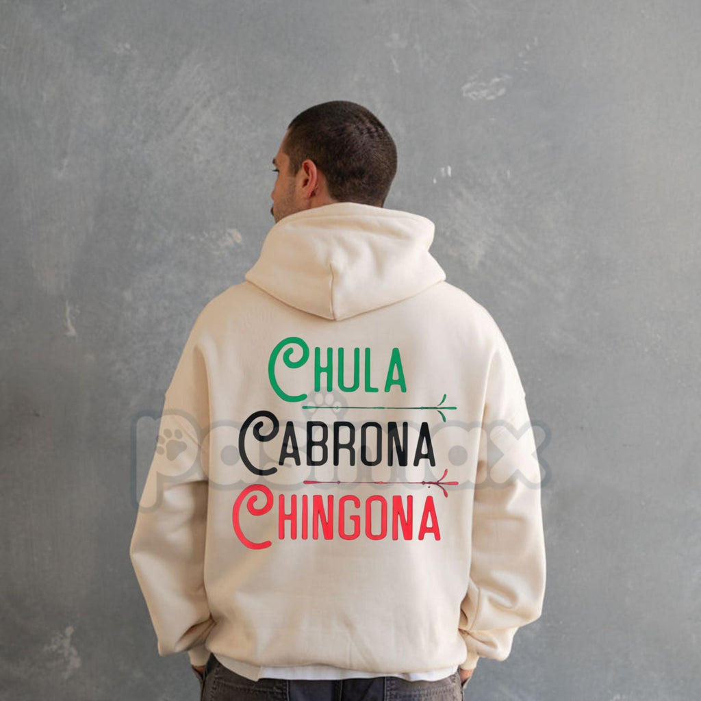 Pasimax Chingona Chola Mexican Pride Hoodie – Men’s Edgy Graphic Streetwear, Vintage Culture Pullover, Long Sleeve Hooded Swe