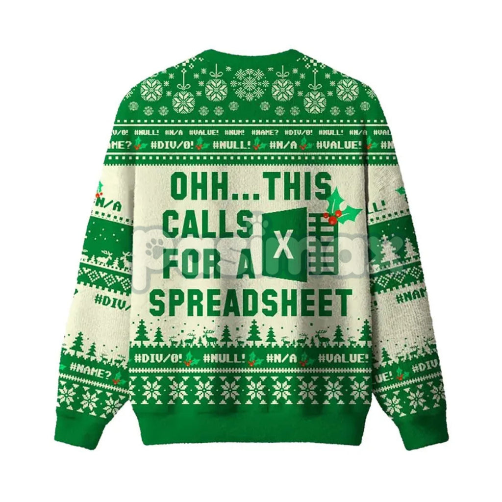Pasimax Geeksoutfit Geeky Ugly Sweater Round Neck Long Sleeve Christmas Sweater Perfect for Fall and Winter Casual Knitwear f