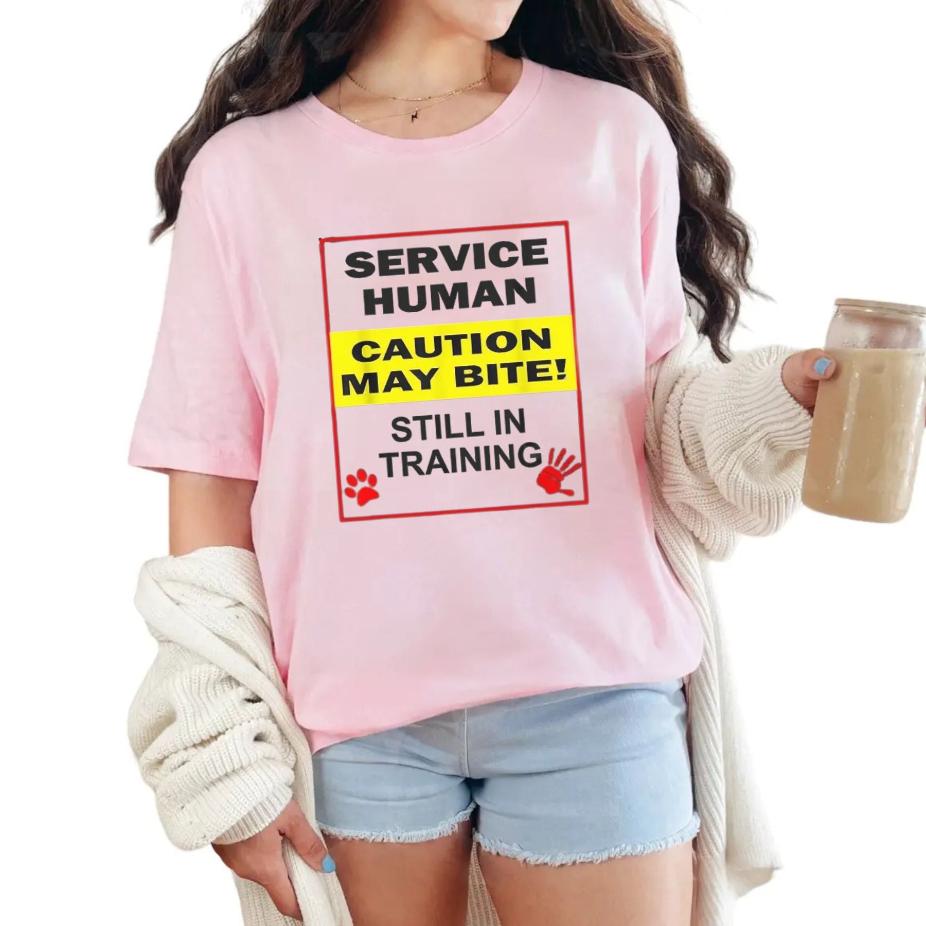 Pasimax "Emotional Support Human Do Not Pet" T-Shirt - Funny Service Dog Love Tee, Summer Gift for Dog Owners — lifestyle con