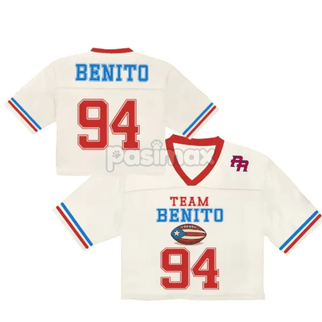 Pasimax Team Benito Puerto Rico Crop Top Football Jersey — back view
