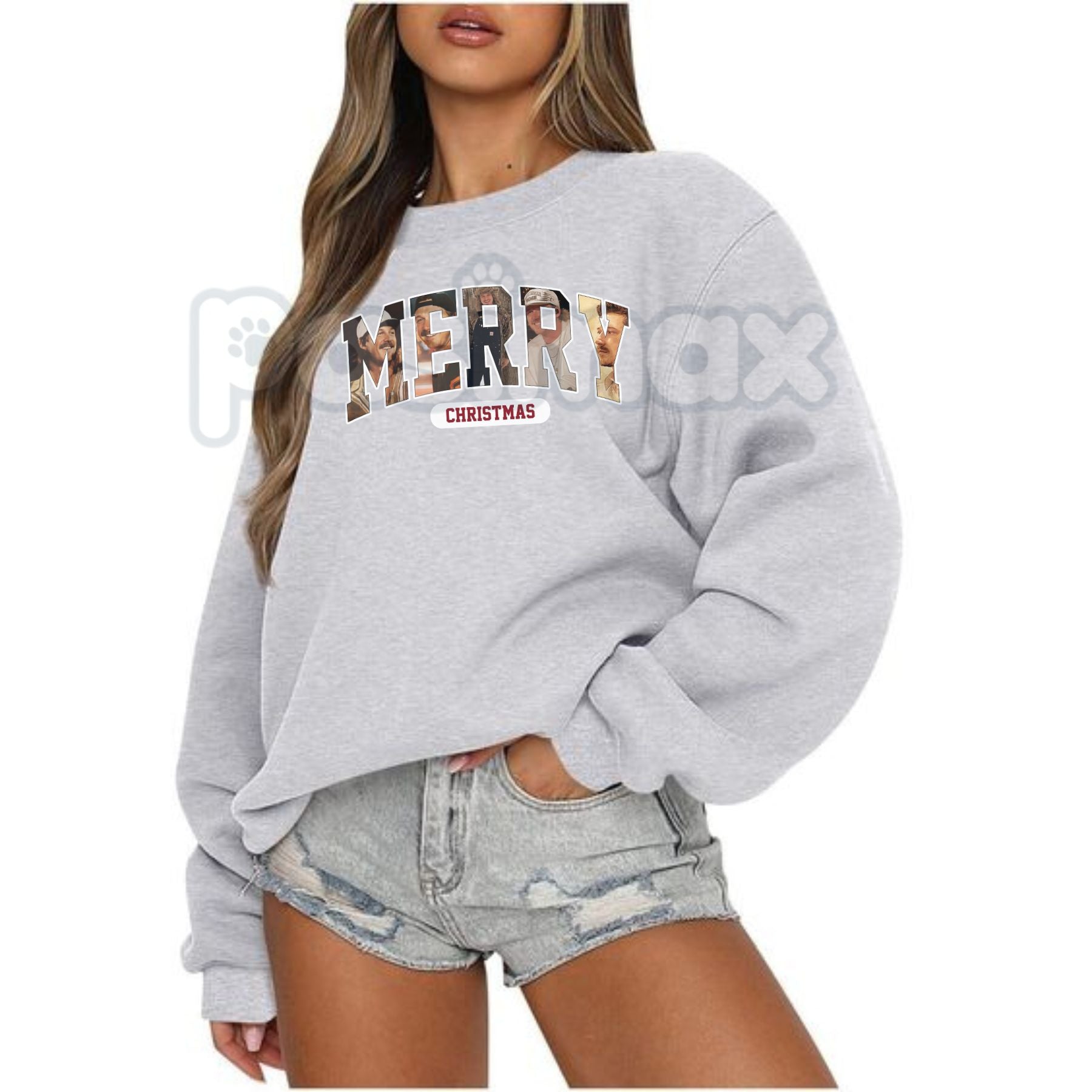 Pasimax Morgan Wallen MERRY Christmas Sweatshirt | Country Music Holiday Crewneck | Last Night's Look Festive Jumper | Wallen