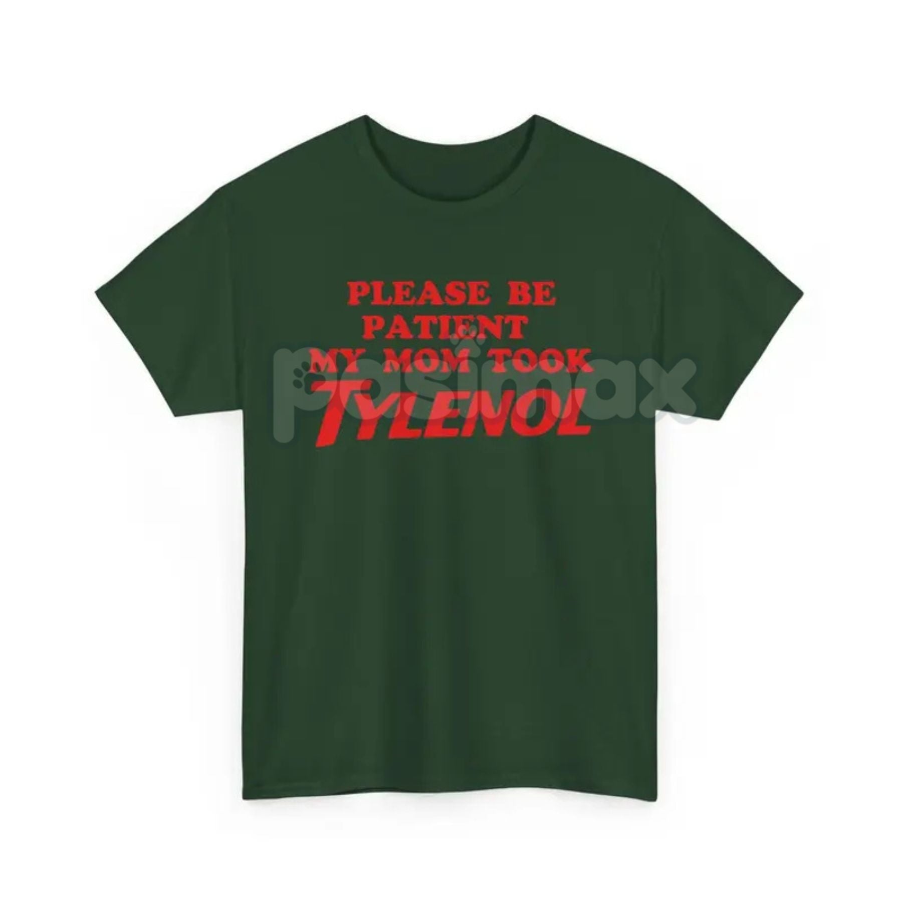 Pasimax "Please Be Patient" Funny T-Shirt — side view