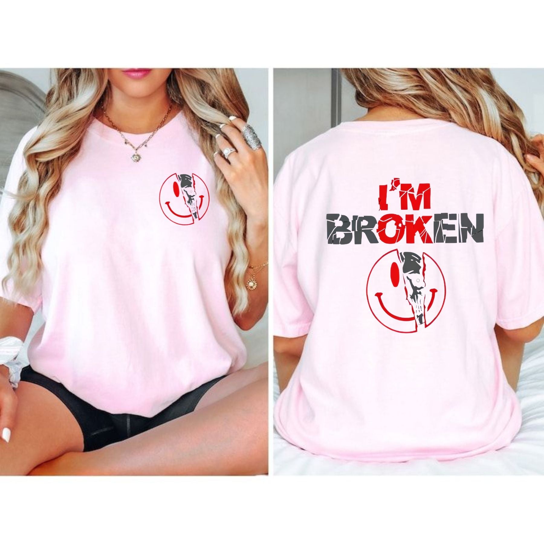 Pasimax 2-Sided "I'm Broken" Shirt — side view