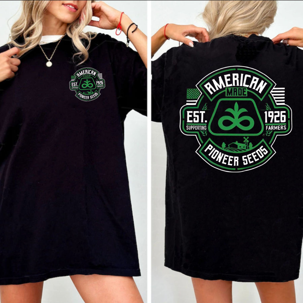 Pasimax Pioneer Seeds T-Shirt — side view