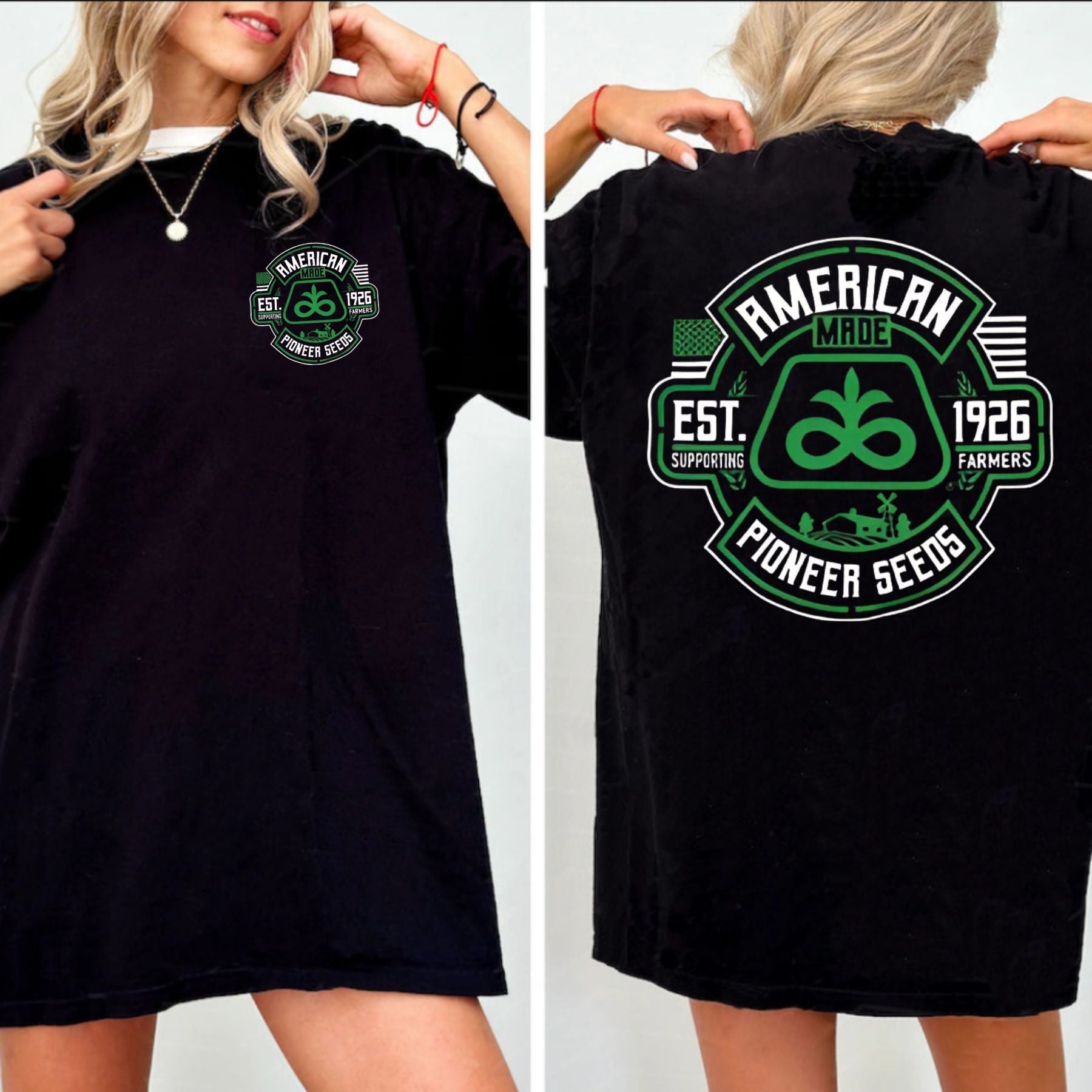 Pasimax Pioneer Seeds T-Shirt — side view