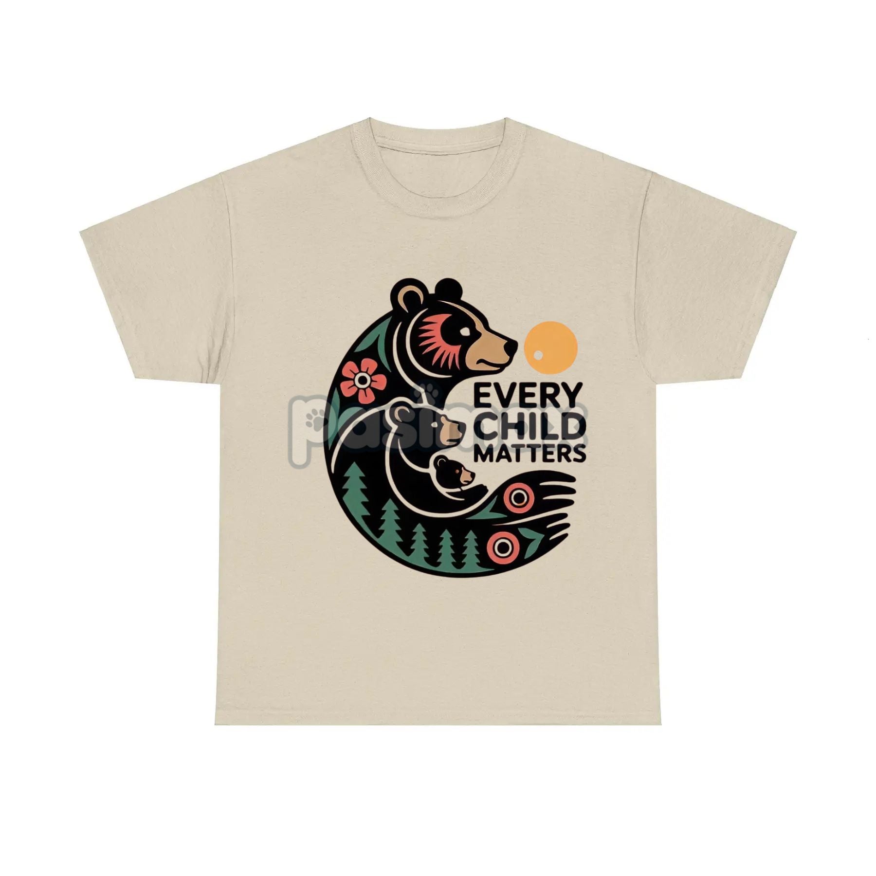 Pasimax "Every Child Matters" Indigenous Shirt — side view